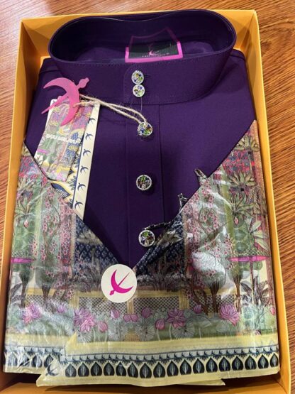 Baju Melayu Senna (Dark Purple) - Image 2